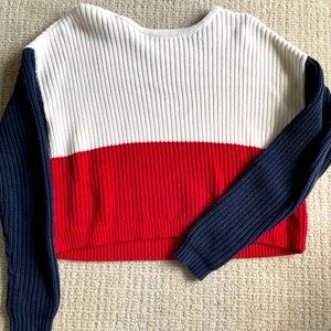 Red White and Blue sweater